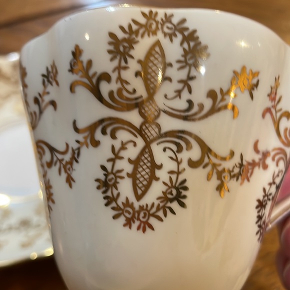 Royal Standard pink cabbage rose vintage, coffee, cup and saucer. Numbered 2079D - Picture 4 of 8